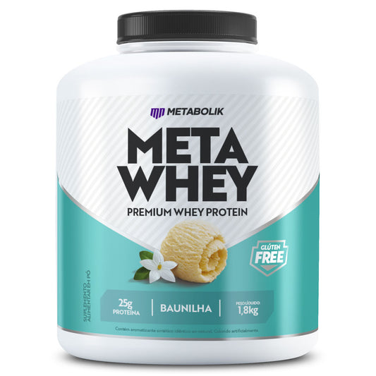 Whey 3W Meta Whey Baunilha (1,8kg) - Metabolik Nutrition